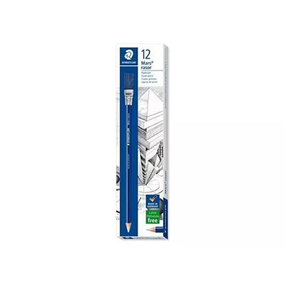 Staedtler Mars Rasor – Confezione da 12 gomme con spazzolino
