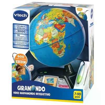 VTech Giramondo Video – Mappamondo Interattivo Educativo con Penna Touch