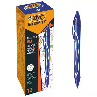 Bic Confezione 12 Penne Gel-Ocity Quick Blu