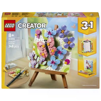LEGO Creator 3 in 1 Dipinto Floreale Decorativo 31390, 348 Pezzi
