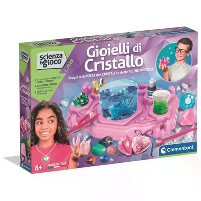 Clementoni Scienza e Gioco Lab Gioielli di Cristallo Kit Scientifico 8+ Anni Clementoni Scienza e Gioco Lab Gioielli di Cristallo Kit Scientifico 8+ Anni