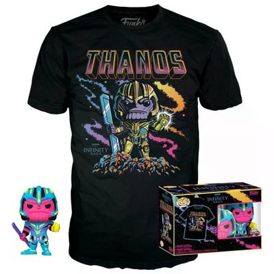 Funko Pop! TeePop Thanos Blacklight – Taglia S