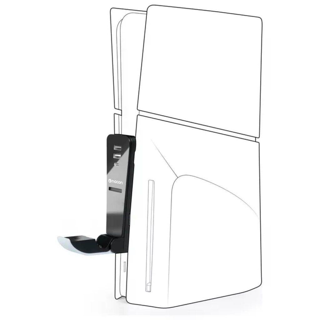 NACON Supporto di ricarica cablato per PS5 Slim – Nero e bianco