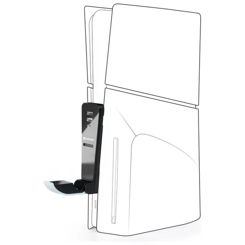 NACON Supporto di ricarica cablato per PS5 Slim – Nero e bianco
