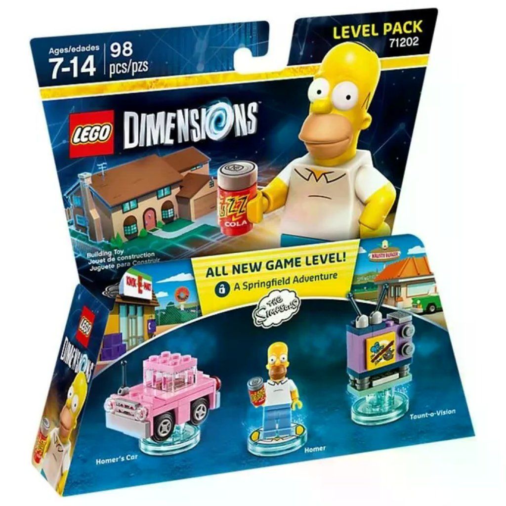 WARNER BROS LEGO Dimensions Level Pack The Simpsons – Homer Simpson, 98 pezzi WARNER BROS LEGO Dimensions Level Pack The Simpsons – Homer Simpson, 98 pezzi