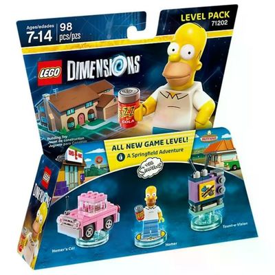 WARNER BROS LEGO Dimensions Level Pack The Simpsons – Homer Simpson, 98 pezzi WARNER BROS LEGO Dimensions Level Pack The Simpsons – Homer Simpson, 98 pezzi