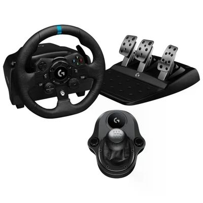 Logitech G923 Volante da Gaming con Pedaliera e Cambio per PS4 Logitech G923 Volante da Gaming con Pedaliera e Cambio per PS4