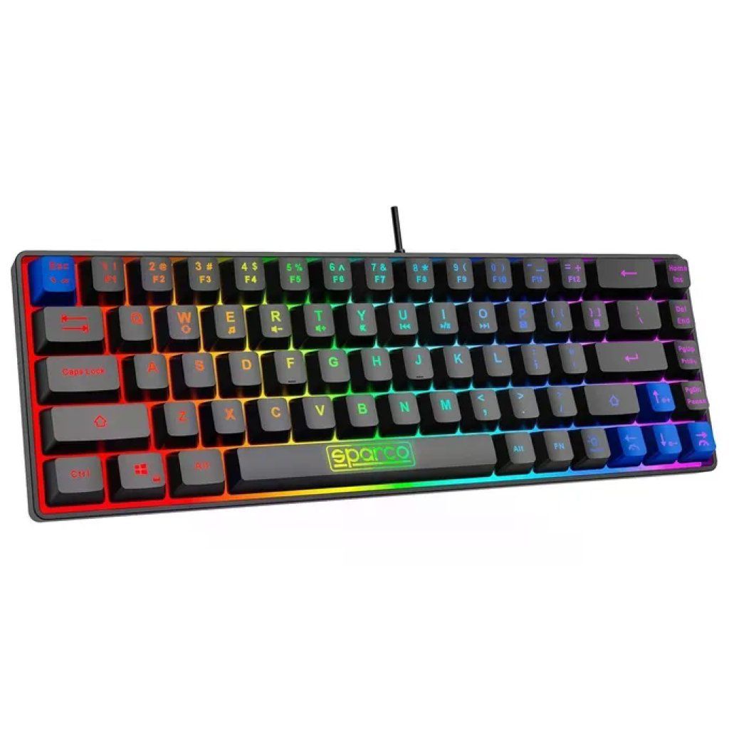 Celly Ghost SPKEYBWIRED Tastiera Gaming RGB 65% 68 Tasti Celly Ghost SPKEYBWIRED Tastiera Gaming RGB 65% 68 Tasti