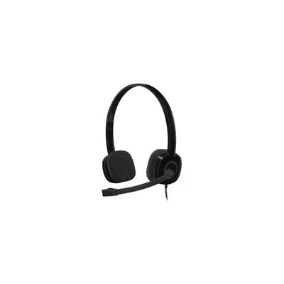 Logitech H151 Cuffia Stereo con Microfono, Nero Logitech H151 Cuffia Stereo con Microfono, Nero
