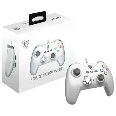 MSI Force GC200 White – Gamepad cablato con trigger Hall MSI Force GC200 White – Gamepad cablato con trigger Hall