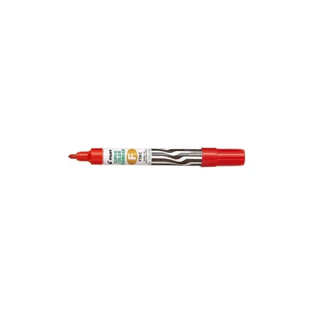 PILOT SCA-F-R Pennarello Indelebile Rosso, Punta 4 mm