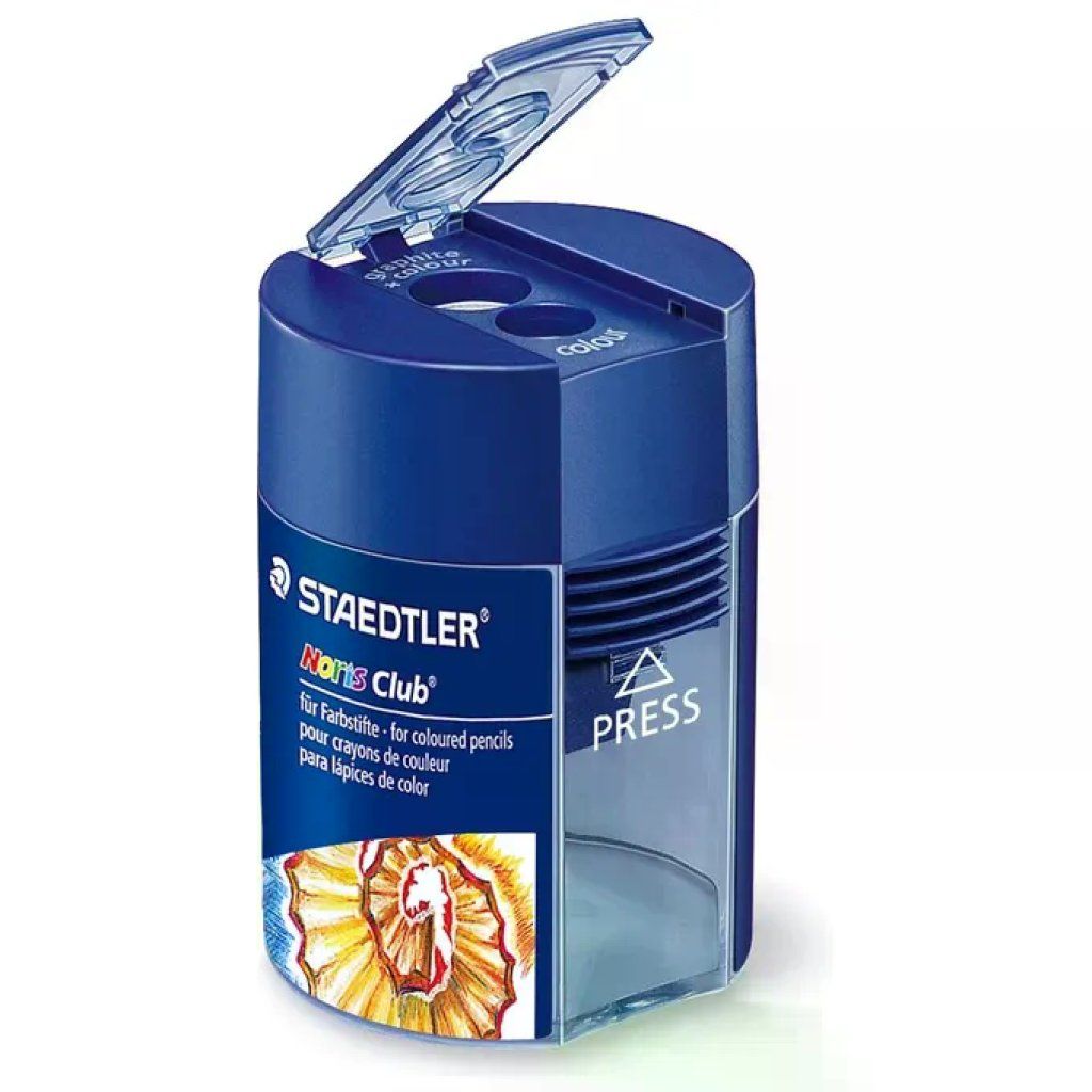 STAEDTLER Norisclub 512 002 – Temperamatite a 2 fori con serbatoio