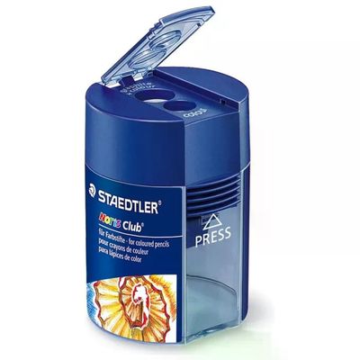 STAEDTLER Norisclub 512 002 – Temperamatite a 2 fori con serbatoio