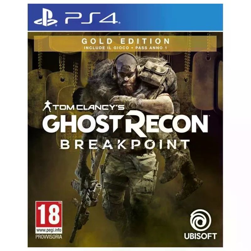 Ubisoft 300111399 Tom Clancy's Ghost Recon Breakpoint Gold Edition Gioco PS4 PlayStation 4 Pass Anno 1