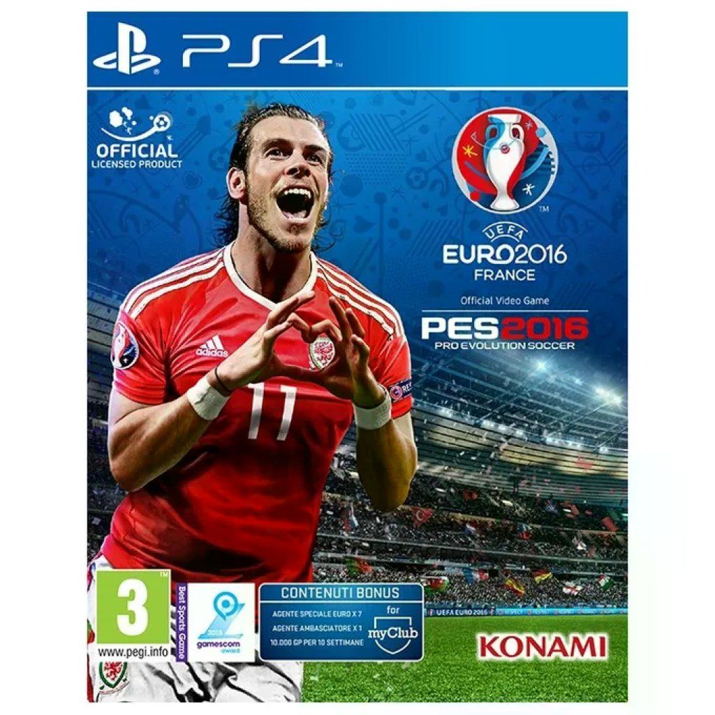 Konami SP4E01 UEFA Euro 2016 Gioco PS4 PlayStation 4 Sport include PES 2016 24 Nazionali