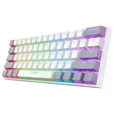 Trust GXT 873 Acira Mini Tastiera Meccanica Gaming 60% Wireless Tri-Mode RGB Bianca Trust GXT 873 Acira Mini Tastiera Meccanica Gaming 60% Wireless Tri-Mode RGB Bianca