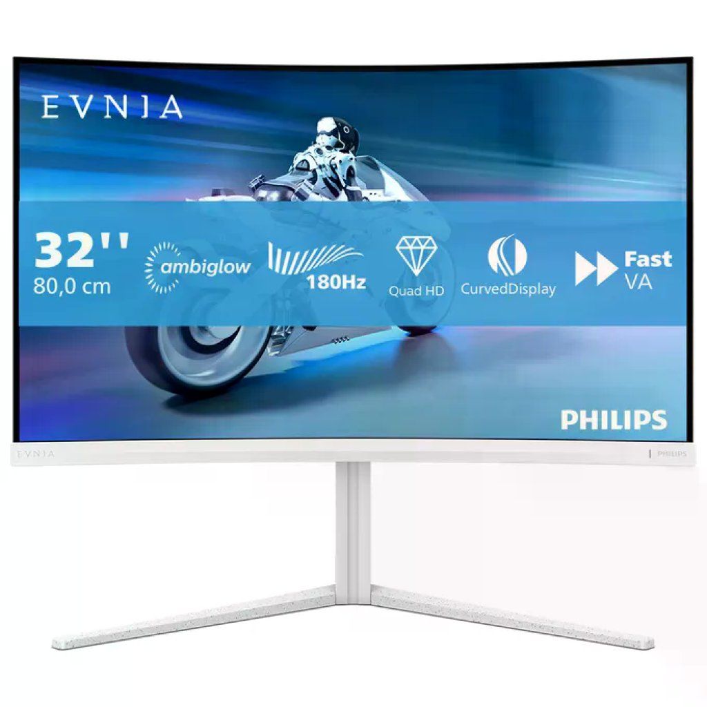 PHILIPS Monitor Gaming Curvo Philips Evnia 5000 32M2C5501/00 31,5 PHILIPS Monitor Gaming Curvo Philips Evnia 5000 32M2C5501/00 31,5" QHD 180 Hz