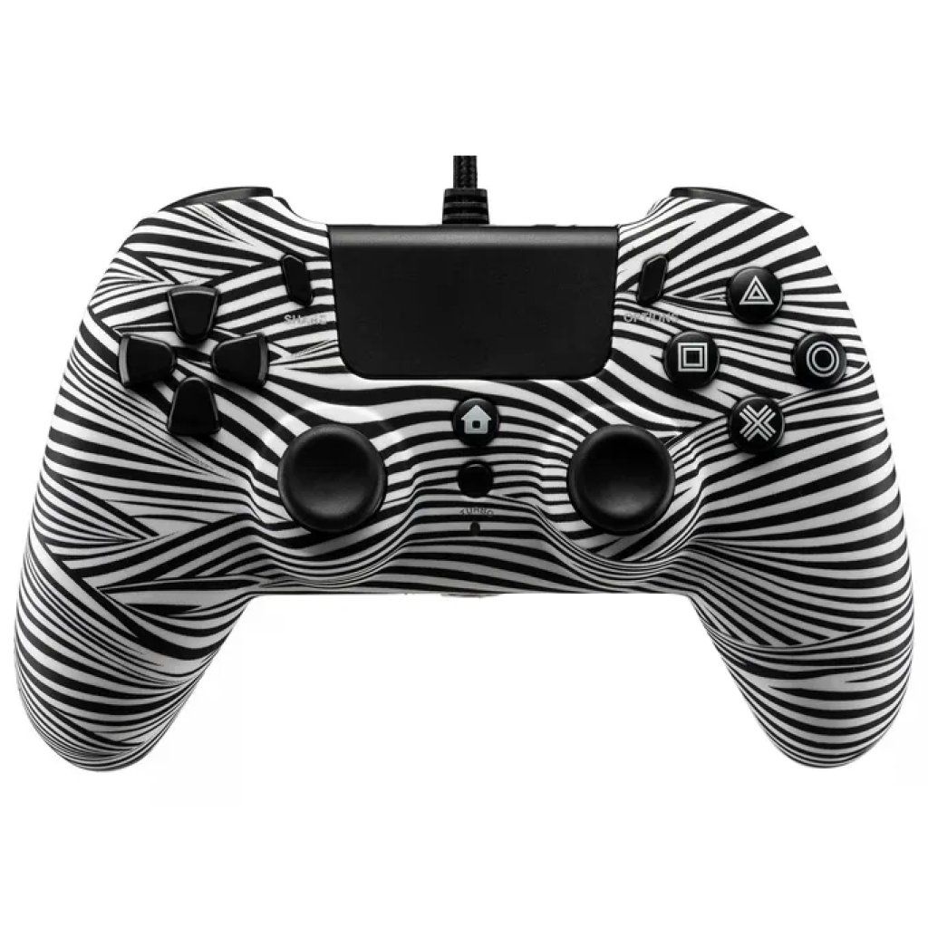 Qubick ACP40169 Controller Cablato per PS4, PS5 e PC – Nero/Bianco