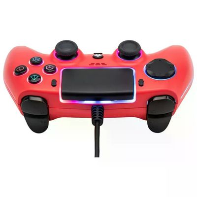 QUBICK Controller Cablato Rosso Neon per PS5 e PC QUBICK Controller Cablato Rosso Neon per PS5 e PC