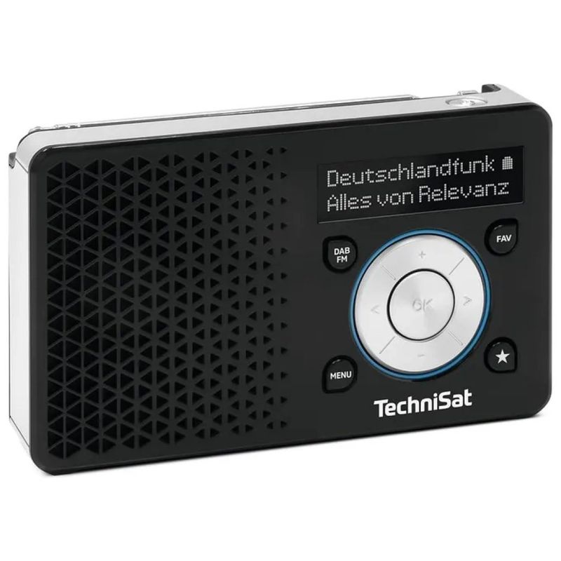 TechniSat DIGITRADIO 1A Radio Portatile DAB+ e FM Nera
