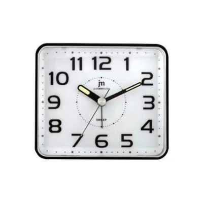 JM JA-7081N – Sveglia analogica con funzione Snooze, nera