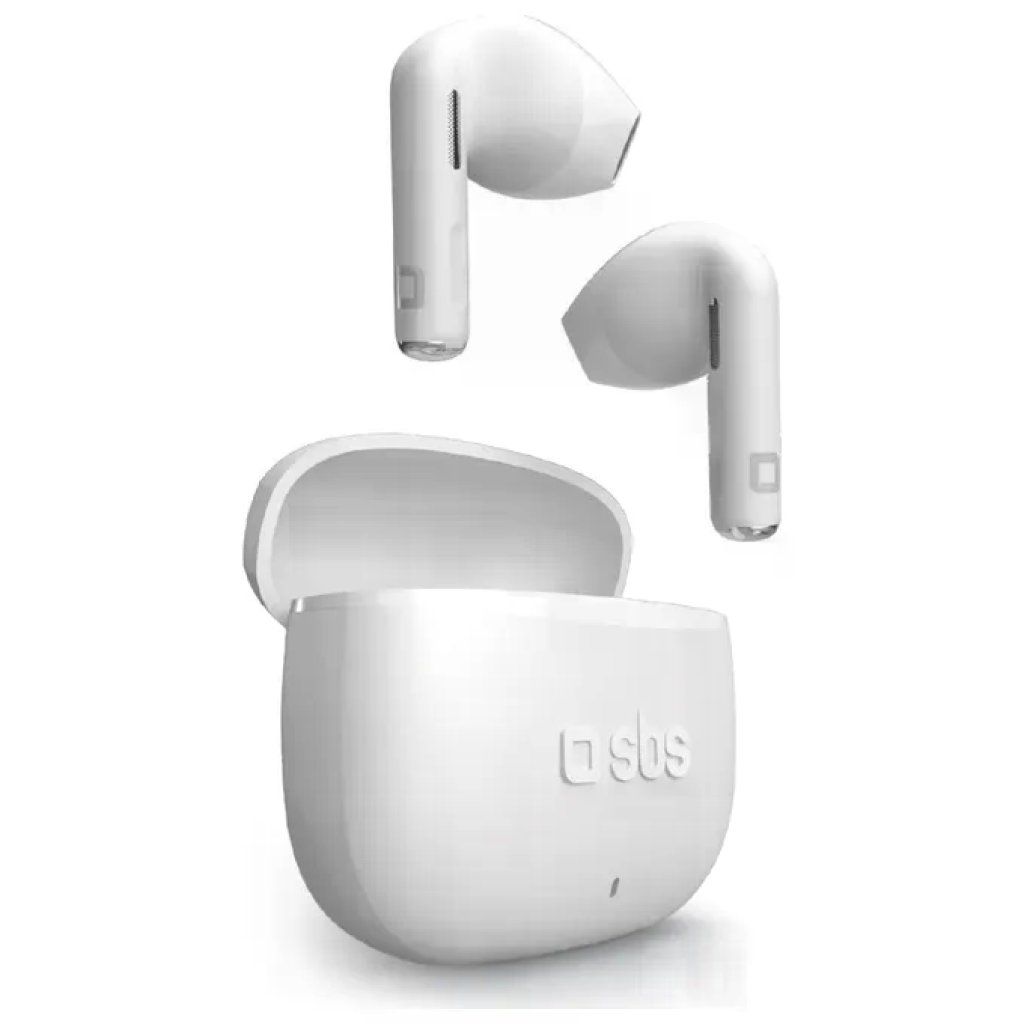 SBS Auricolari SBS True Wireless Bluetooth Bianchi con Custodia di Ricarica