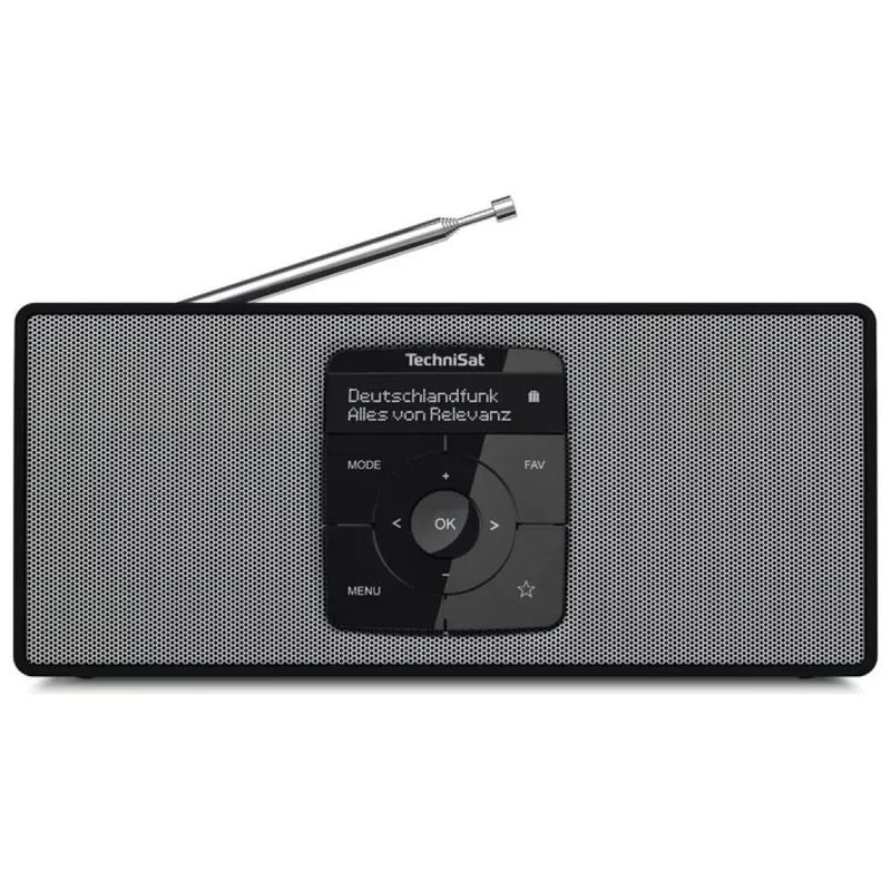 TechniSat DIGITRADIO 2S – Radio portatile DAB+ nero e bianco