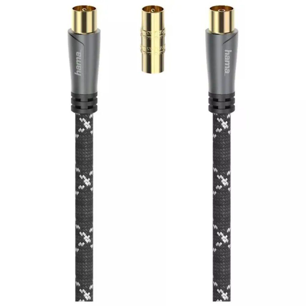 Hama 7205293 Cavo Antenna coassiale M-F con Adattatore M Hama 7205293 Cavo Antenna coassiale M-F con Adattatore M