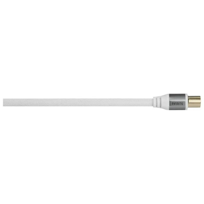 Avinity 00127200 Cavo Coassiale 5 m Connettori Placcati Oro Schermatura Completa colore Bianco