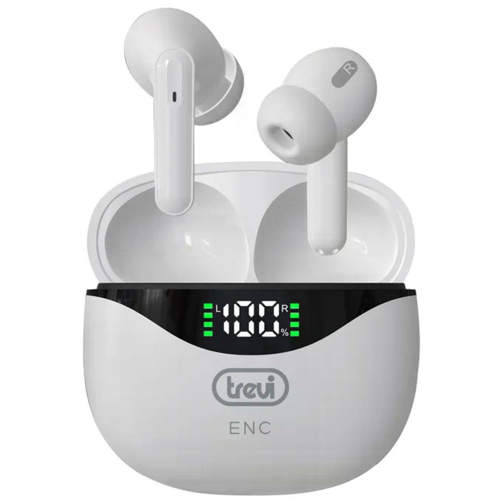 Trevi HMP 12E40 Auricolari Bluetooth 5.2 ENC Bianchi