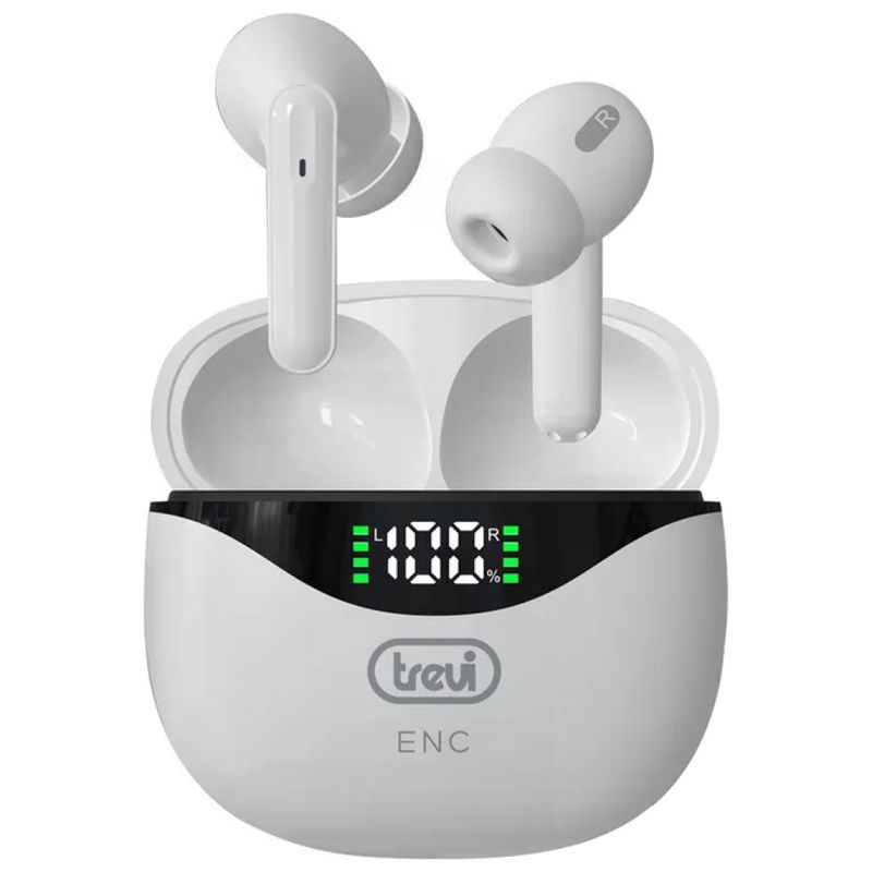 Trevi HMP 12E40 Auricolari Bluetooth 5.2 ENC Bianchi Trevi HMP 12E40 Auricolari Bluetooth 5.2 ENC Bianchi