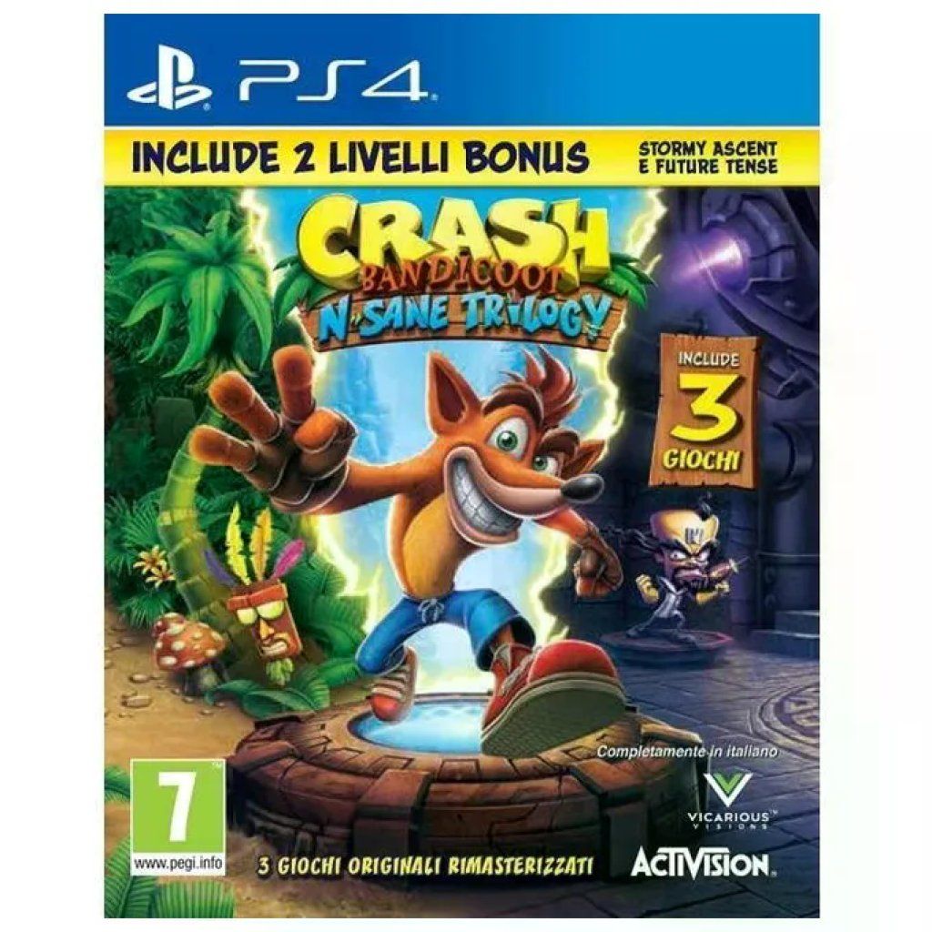 ACTIVISION Crash Bandicoot N. Sane Trilogy per PlayStation 4 – con 2 livelli bonus