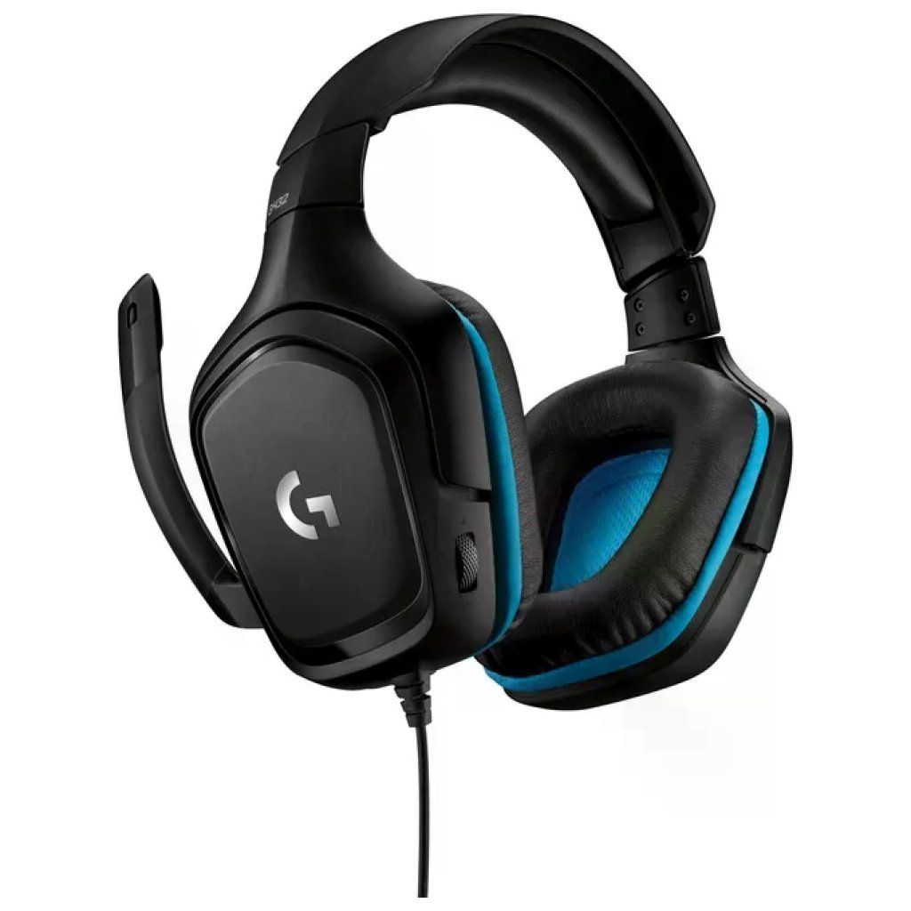 Logitech G432 Cuffie Gaming Cabl ate Surround 7.1, Nero e Blu Logitech G432 Cuffie Gaming Cabl ate Surround 7.1, Nero e Blu