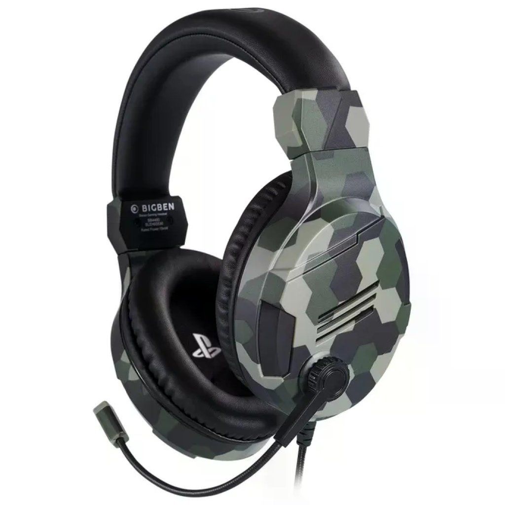 BIG BEN Bigben Cuffie Gaming Stereo Cablato Verde Camo per PS4
