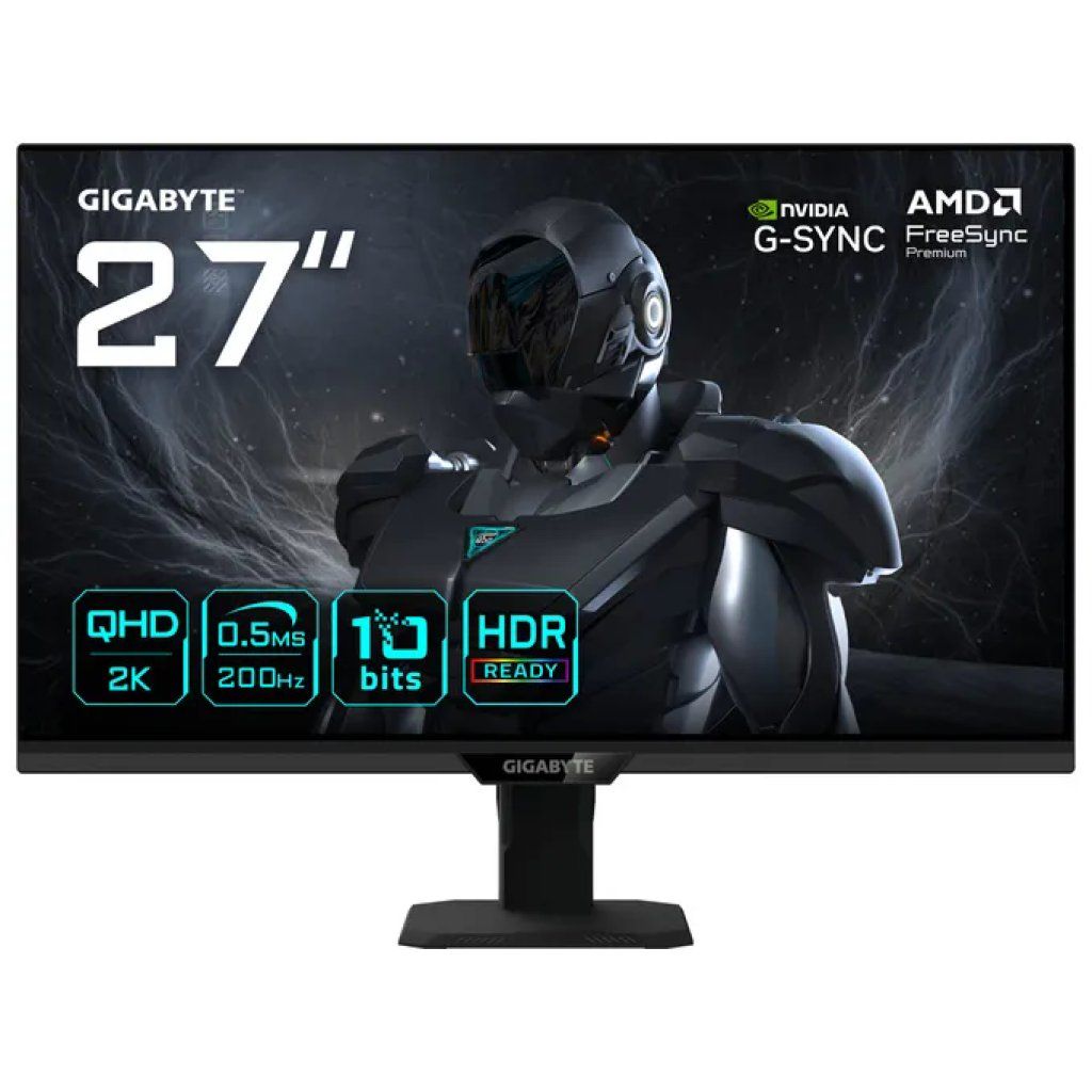 Gigabyte G27Q20T EK Monitor Gaming 27'' QHD 2560x1440 200Hz 0.5ms HDR10 FreeSync Premium colore Nero