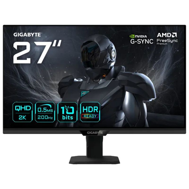 Gigabyte G27Q20T EK Monitor Gaming 27'' QHD 2560x1440 200Hz 0.5ms HDR10 FreeSync Premium colore Nero