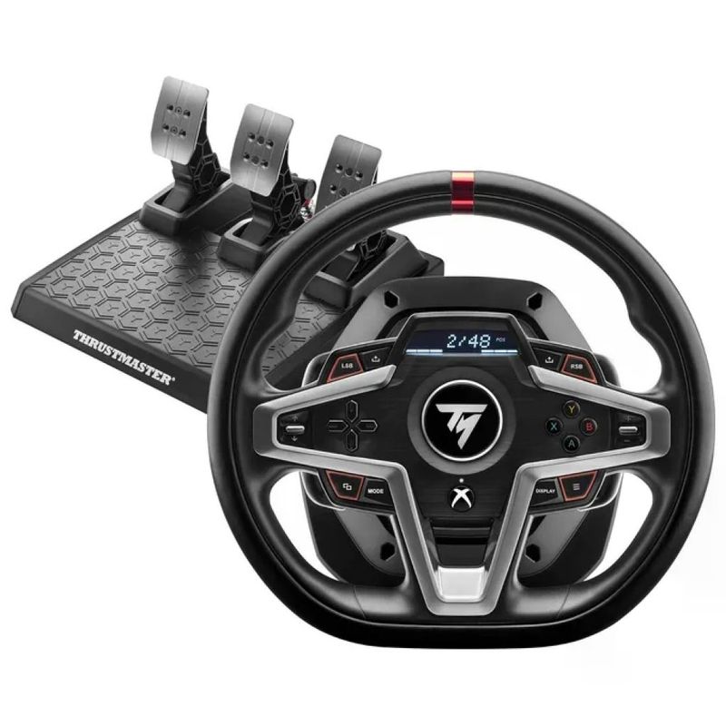 Thrustmaster T248 Volante e Pedaliera Force Feedback Ibrido Display Xbox Series X S Xbox One PC colore Nero Thrustmaster T248 Volante e Pedaliera Force Feedback Ibrido Display Xbox Series X S Xbox One PC colore Nero