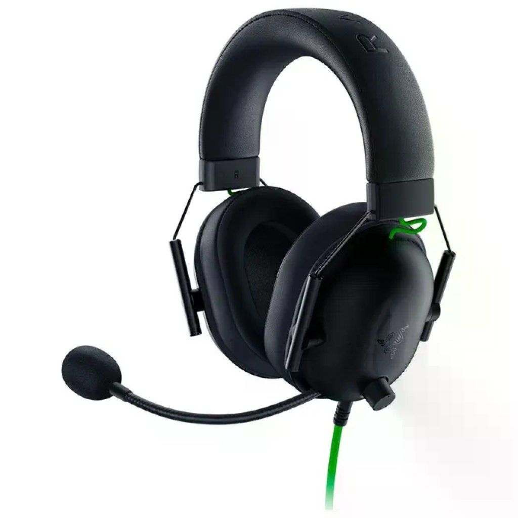 Razer BlackShark V2 X Cuffie Gaming Cablate con Microfono, Nero e Verde