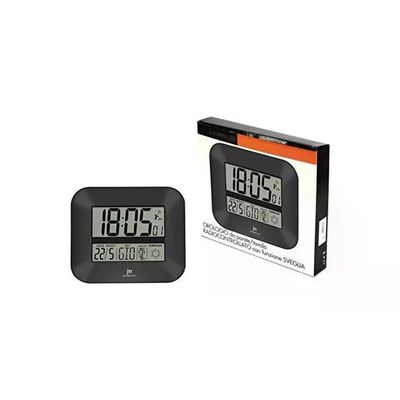 Lowell Orologio Digitale Radiocontrollato Grigio con Sveglia