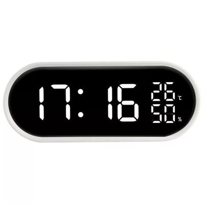 JM Sveglia digitale Lowell JE5110B Justaminute con display LED e porta USB, bianca