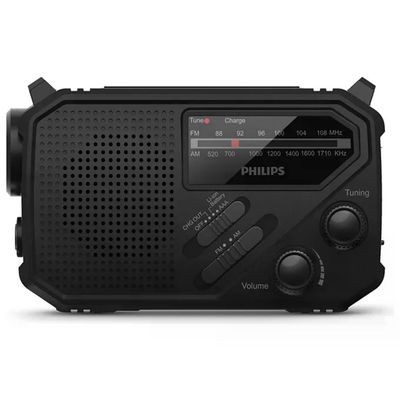 Philips TAR1609/00 Radio Portatile con Torcia LED e Allarme SOS Philips TAR1609/00 Radio Portatile con Torcia LED e Allarme SOS