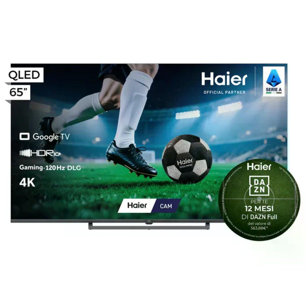 Haier Serie S80 Smart TV QLED 65 Haier Serie S80 Smart TV QLED 65" 4K UHD Google TV