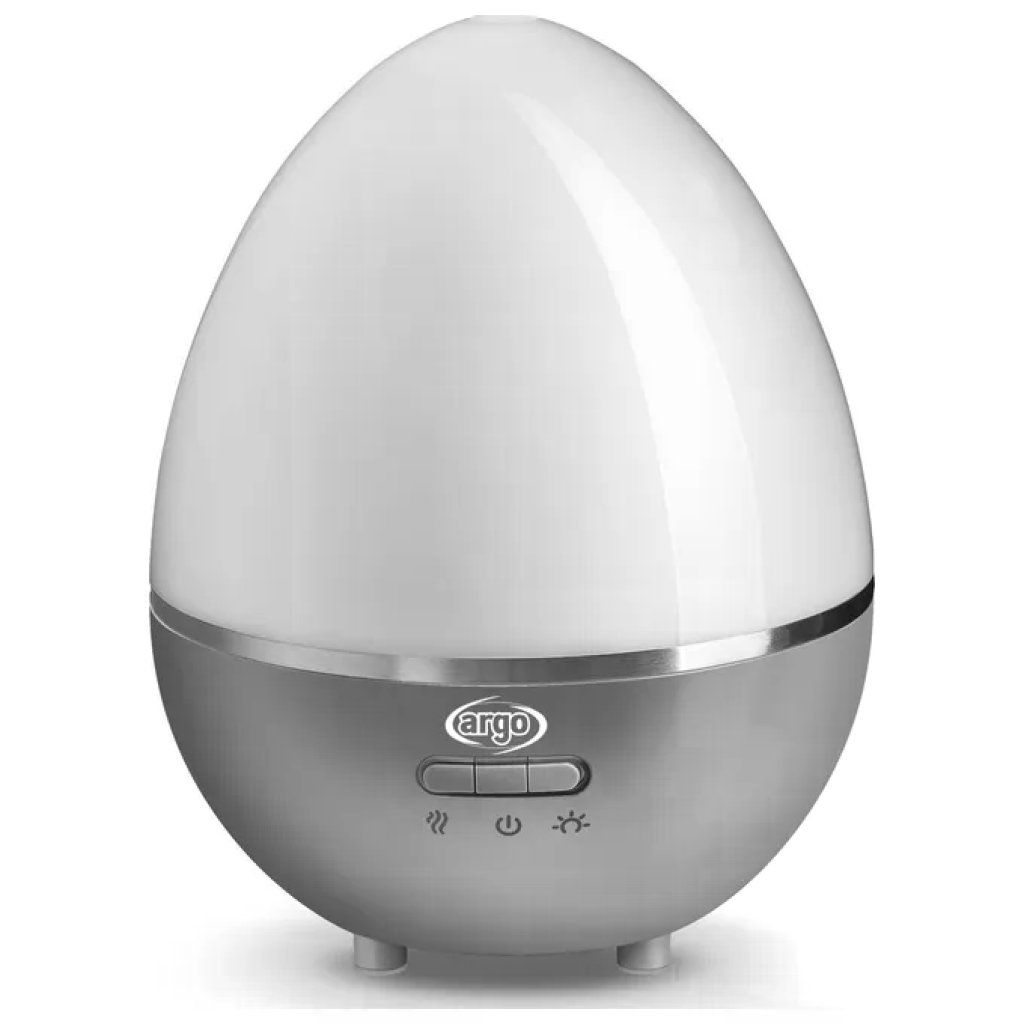 Argo JOY Diffusore Aromi Ultrasuoni 300 ml 30 ml-h autonomia 10h lampada RGB 15W colore Bianco Argento