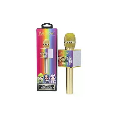 OCEANIA TRADING Rainbow High Microfono Karaoke Wireless Bluetooth 5.0 4 in 1, 6 W, Oro OCEANIA TRADING Rainbow High Microfono Karaoke Wireless Bluetooth 5.0 4 in 1, 6 W, Oro