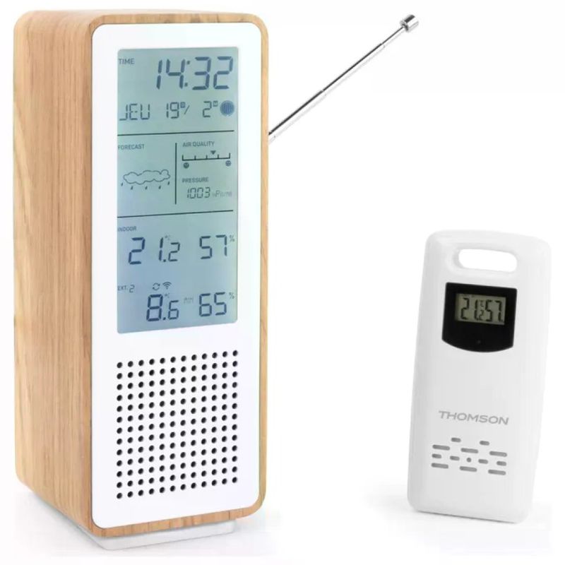 Thomson WS102TWH: Speaker Bluetooth 15 W con stazione meteo