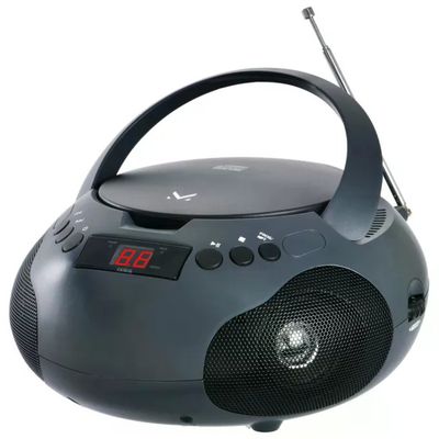 Majestic AH-164-BK Lettore CD Portatile con Radio FM, AUX e MP3 Majestic AH-164-BK Lettore CD Portatile con Radio FM, AUX e MP3