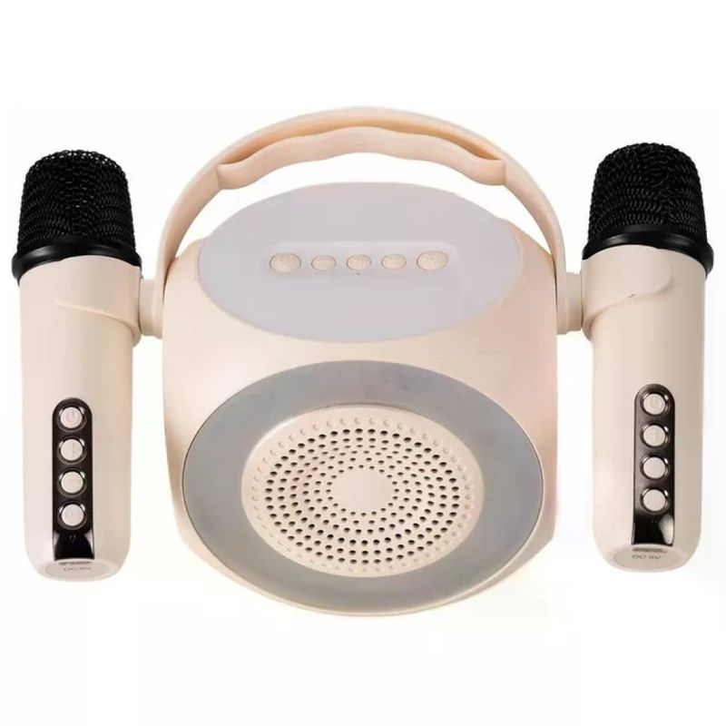 Celly BOOMBOX45WH Altoparlante Bluetooth 45 W con 2 Microfoni Wireless, Bianco