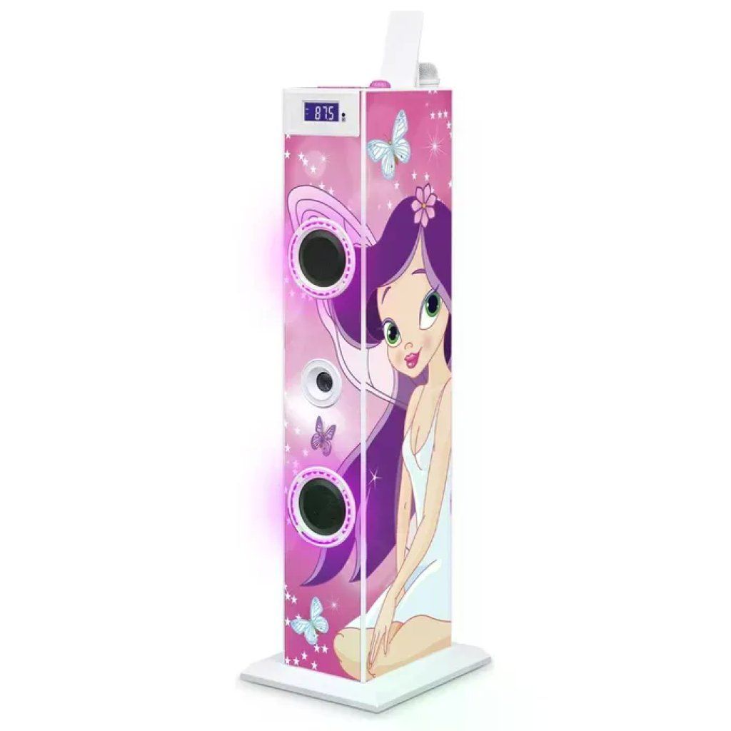 BIG BEN Bigben TW5FAIRY2 Torre Audio Karaoke 20 W, Rosa e Bianca