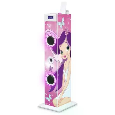 BIG BEN Bigben TW5FAIRY2 Torre Audio Karaoke 20 W, Rosa e Bianca BIG BEN Bigben TW5FAIRY2 Torre Audio Karaoke 20 W, Rosa e Bianca