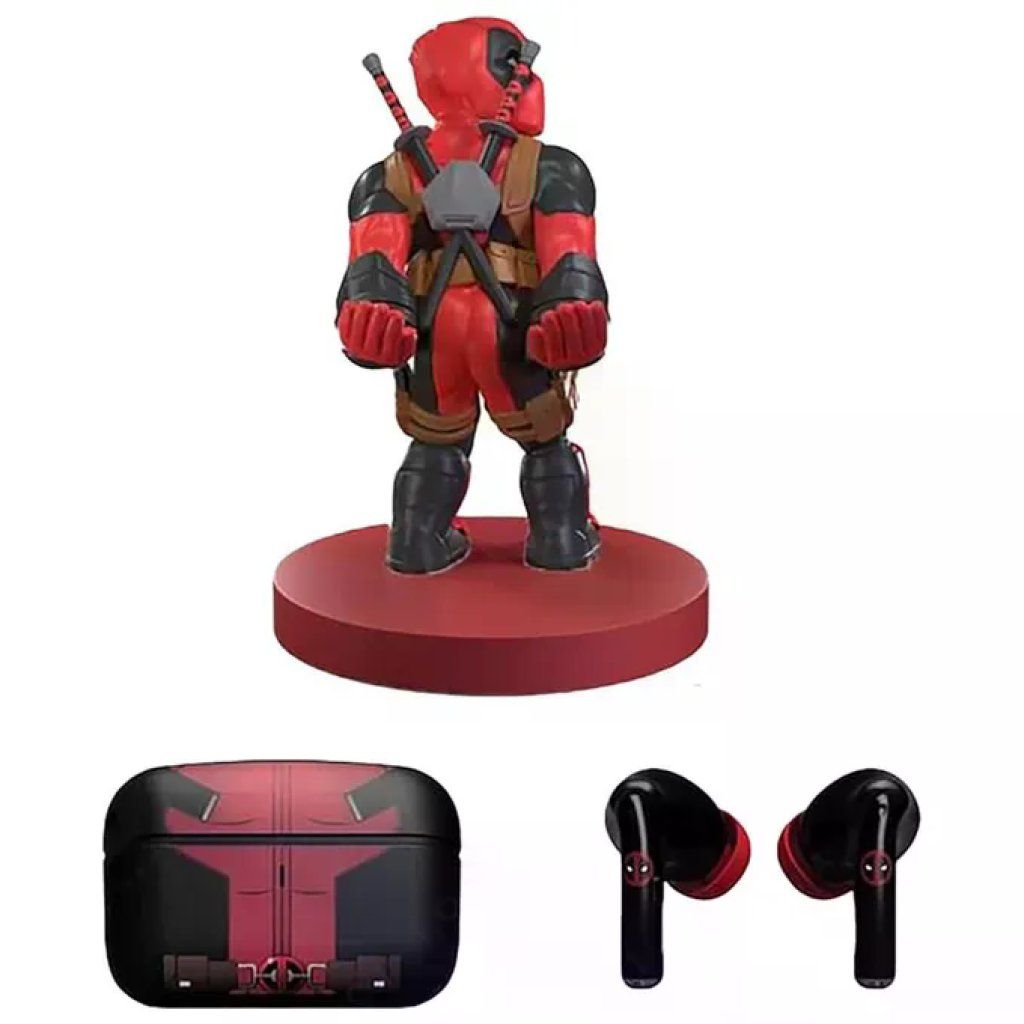 Exquisite Gaming Deadpool Mini Holder con Auricolari Wireless TWS Exquisite Gaming Deadpool Mini Holder con Auricolari Wireless TWS
